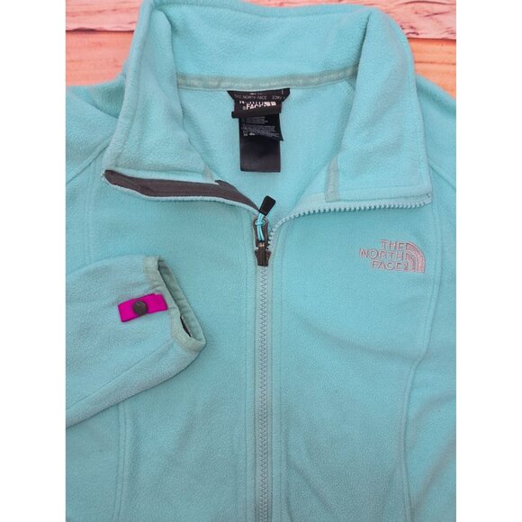 The North Face Womens Full-Zip Fleece Jacket Small Teal - Picture 4 of 8